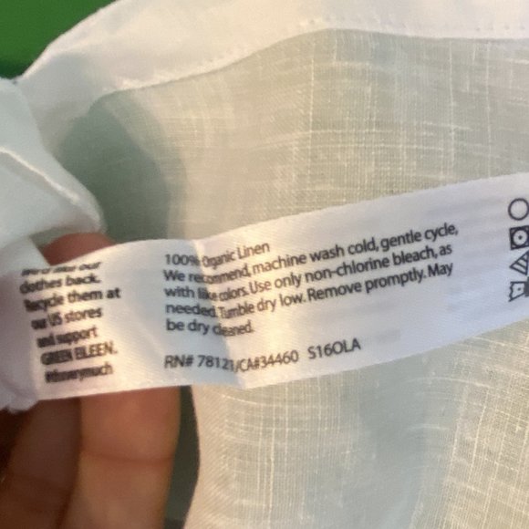 Eileen Fisher Organic French Linen Tunic, Small - Picture 7 of 11